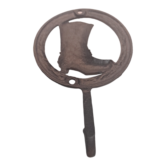 Boot Wall Hook Decorative Cowboy Metal Hanger - Picture 7 of 10